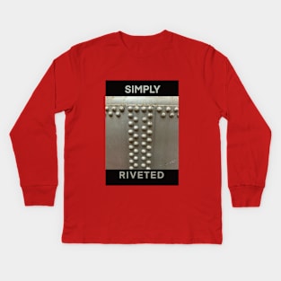 SIMPLY RIVETED Kids Long Sleeve T-Shirt